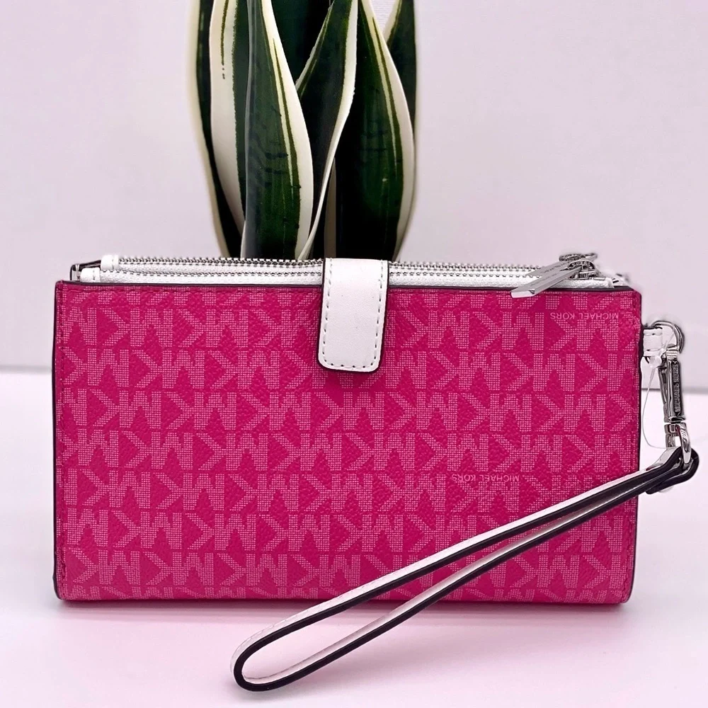 Michael Kors Jet Set Travel DoubleZip Wallet Wristlet